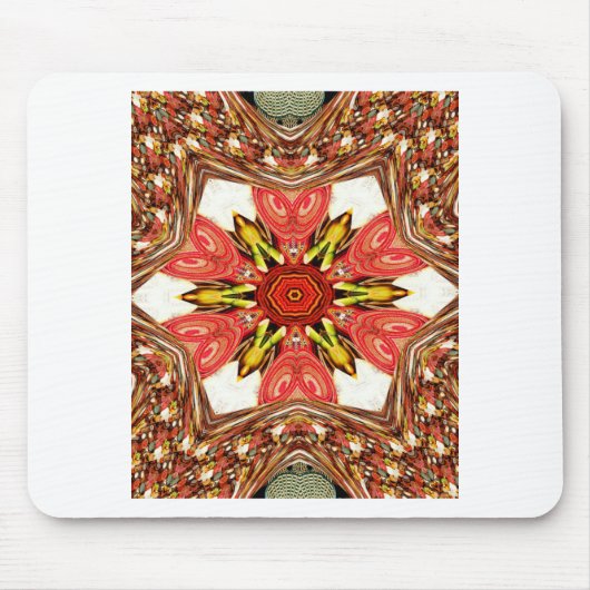 Doodle floral Art Print Mousepad (Vorne)