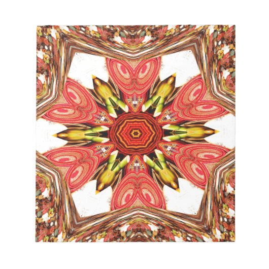 Doodle floral Art Print Notizblock (Vorderseite)