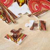 Doodle floral Art Print Puzzle (Seite)