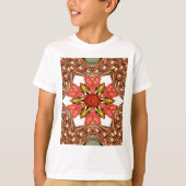 Doodle floral Art Print T-Shirt (Vorderseite)