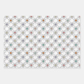 Doodle Floral Yellow Boho Angesagtes modernes Must Geschenkpapier Set (Vorderseite)