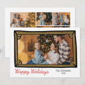 Doodle Foto Frame Foto Urlaubskarte Feiertagskarte (Vorne/Hinten)