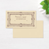 Doodle Frame braune Creme Beige Ohrring Holder (Schreibtisch)