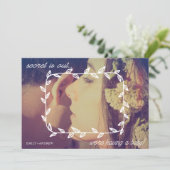 Doodle Frame Schwangerschaftsankündigungskarte (Stehend Vorderseite)