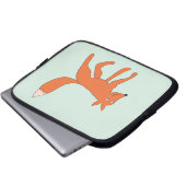 Doodle Fuchs Laptopschutzhülle (Vorne Knopf)