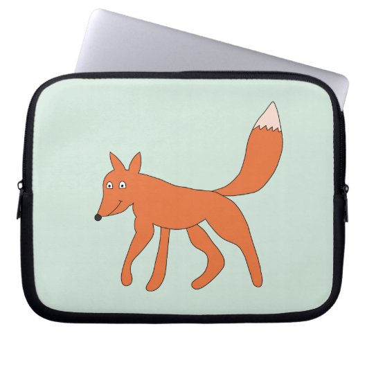 Doodle Fuchs Laptopschutzhülle (Vorderseite)