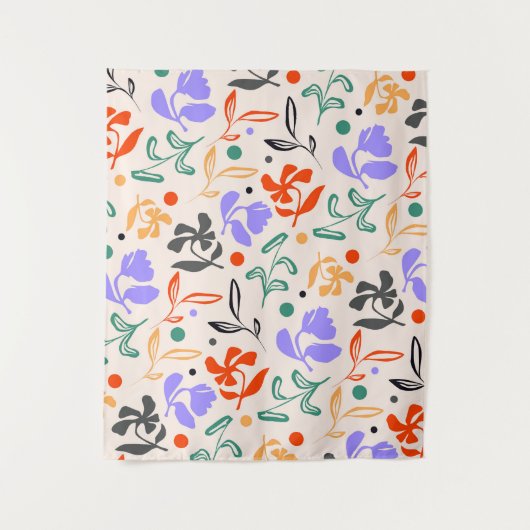 Doodle Garden Wandteppich (Vorderseite)
