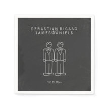 Doodle Gay Wedding Personalisiert