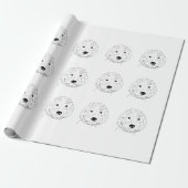 Doodle Geschenkpapier (Ungerollt)