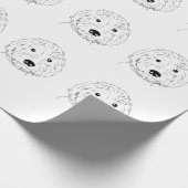 Doodle Geschenkpapier (Ecke)