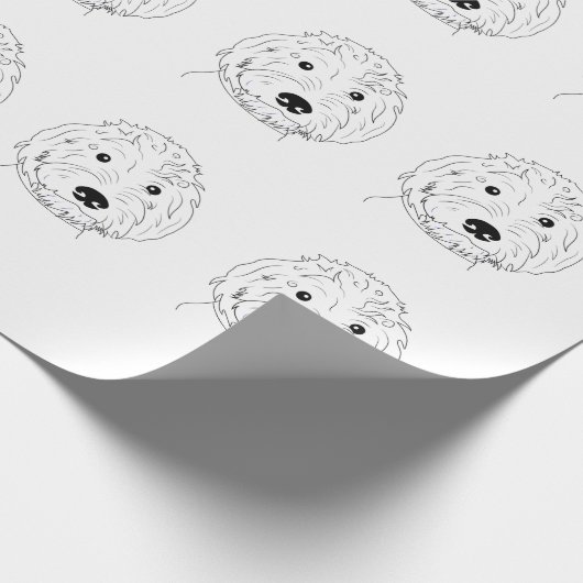 Doodle Geschenkpapier (Ecke)