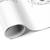 Doodle Geschenkpapier (Rolleneckpunkt)