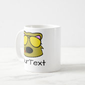 Doodle Gesicht Personalisiert Kaffee Tasse (Vorderseite Links)