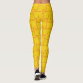 Doodle Golden Cat Leggings (Rückseite)