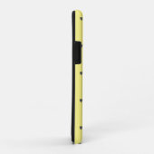 Doodle Graues Herzmuster Gelbe Niedliche Farbe Case-Mate iPhone Hülle (Hinten/Rechts)