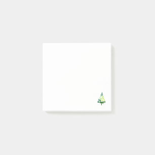 Doodle Green Christmas Tree Post-it Klebezettel