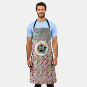 Doodle Gutes Essen Kochtopf Küche Schürze (Getragen)
