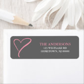 Doodle Heart Address Labels (Insitu)
