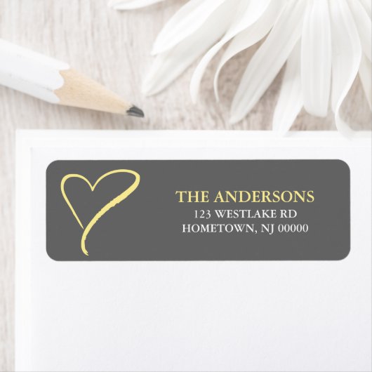 Doodle Heart Address Labels (Insitu)