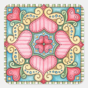 Doodle Heart - Aufkleber