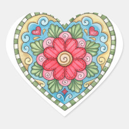 Doodle Heart - Aufkleber