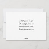 Doodle Heart Harmony Abstrakt Feiertagskarte (Rückseite)