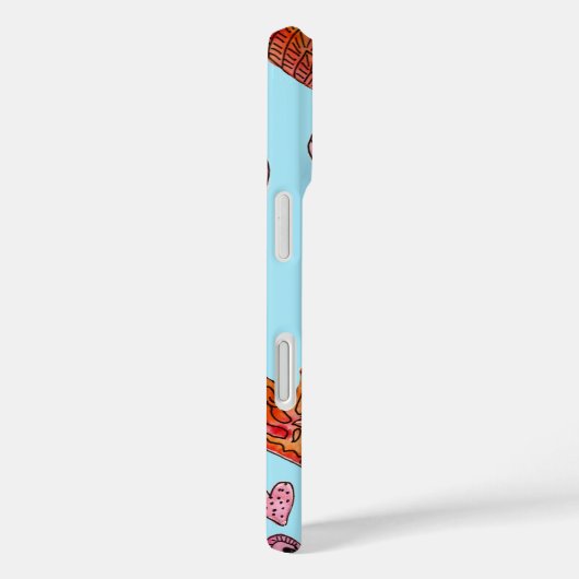 Doodle Hearts Case-Mate iPhone Hülle (Rückseite / Rechts)