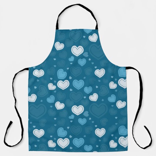 Doodle Hearts Schürze (Vorderseite)