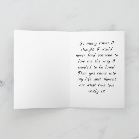 Doodle Herz Feiertagskarte (Innenseite)