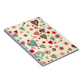 Doodle herzen notizblock (Rechte Seite)