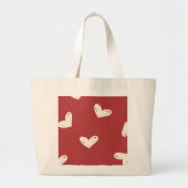 Doodle herzen Tote Bag Jumbo Stoffbeutel (Vorne)