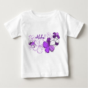 Doodle Hibiskus Kleinkind T-Shirt