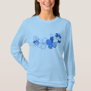 Doodle Hibiskus Ladys T-Shirt