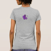 Doodle Hibiskus Ladys T-Shirt (Rückseite)