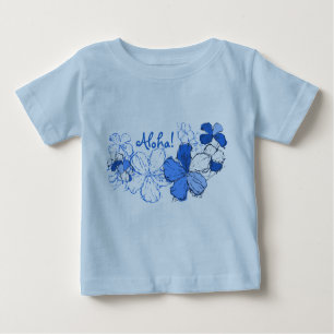 Doodle Hibiskus Säugling T-Shirt