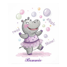 Doodle Hippo Kinderzimmer Niedlich Doodle Tier