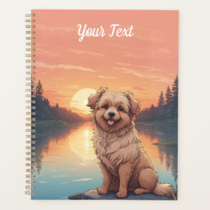 Doodle-Hund am See Planer