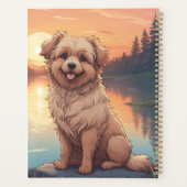 Doodle-Hund am See Planer (Rückseite)