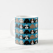 Doodle-Hund-Kaffeetasse Kaffeetasse (Vorderseite Links)