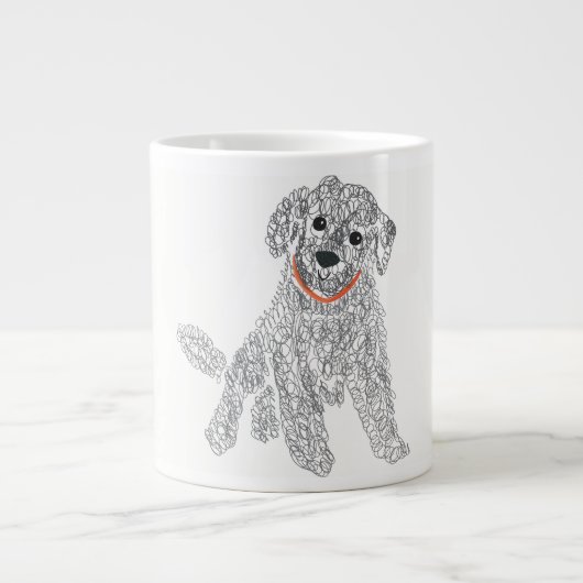 Doodle, Hund, Labradoodle, Goldendoodle, Hund-Mama Jumbo-Tasse (Vorderseite)