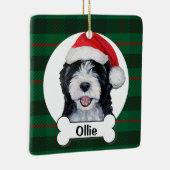 Doodle-Hund-Ornament Keramikornament (Rechts)