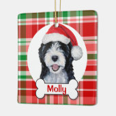 Doodle-Hund-Ornament Keramikornament (Links)