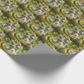 Doodle-Hund-Sommer-Geschenkpapier Geschenkpapier (Ecke)