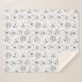 Doodle-Hunde über die gesamte Drucklinie Zeichnend Sherpadecke (Vorderseite (Horizontal))