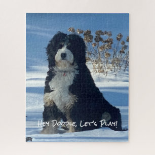 Doodle-Hundefan Lustig Hey Doodle Lass Uns Spielen Puzzle