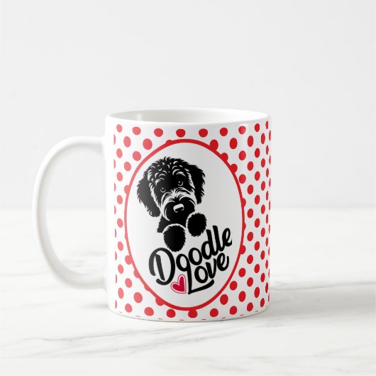 Doodle Hundeliebe Kaffeetasse (Links)