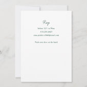 Doodle Illustrated Banquet Holiday Dinner Party Einladung (Rückseite)