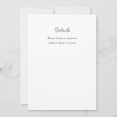 Doodle Illustrated Thanksgiving Dinner Holiday Einladung (Rückseite)