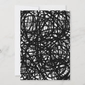 Doodle Illustration Friendsgiving Einladung (Rückseite)