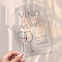 Doodle Illustration Vino Before Vows Bridal Shower